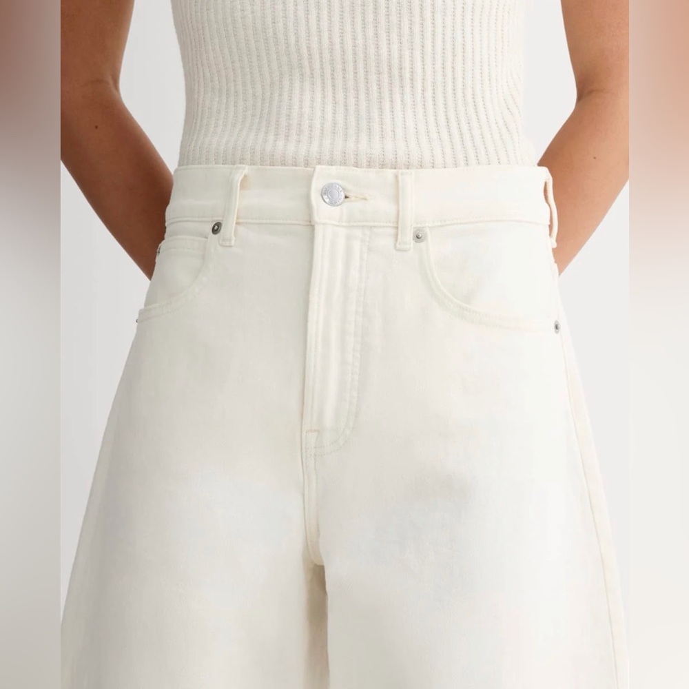 Everlane Way-High Curve Barrel Leg Jean 27R - Picture 2 of 7